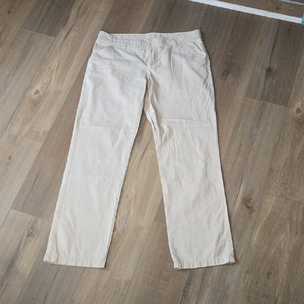Columbia Mens Beige Khaki Pants 100% Cotton 36 By 34